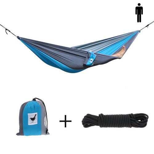 Algebraïsch Toezicht houden Dijk Single lightweight travel hammock of parachute silk