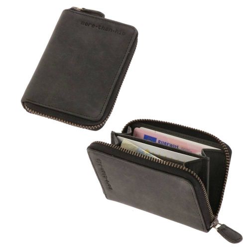 Bezet Brochure Voorverkoop RFID Card holder of black ecoleather | MoreThanHip.com