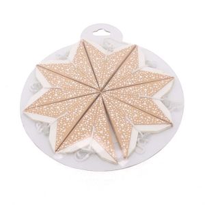 Set of paper Christmas stars – Luma mini – 8 pieces Ø20 cm – without lighting
