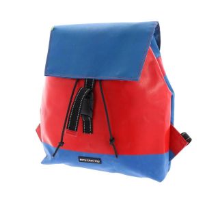 Spacious backpack made from recycled truck tarp - Hamburg