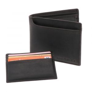 RFID luxury men's wallet from eco-leather - Luton brown vintage