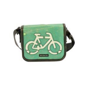 Small shoulder bag from recycled truck tarpaulin - Amsterdam