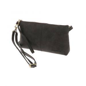 Crossbody bag of vintage matt black vintage eco leather - Maidstone