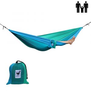 Double (travel) hammock Shades of grey - black with 2 shades of grey