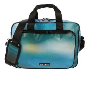Spacious 15.6” laptop bag from recycled billboards - Caz