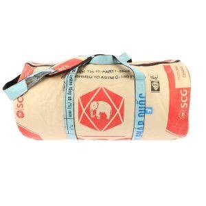 Weekend or sports bag 40 L made of recycled cement bags - Jumbo L elephant blue