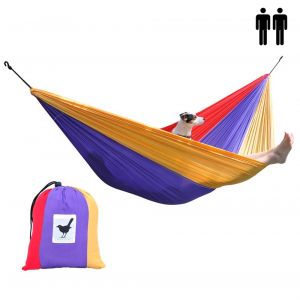 XXL double (travel) hammock parachute silk Happy