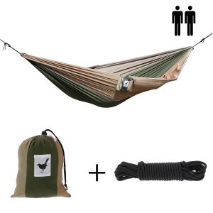 XXL double (travel) hammock Camouflage with rope set
