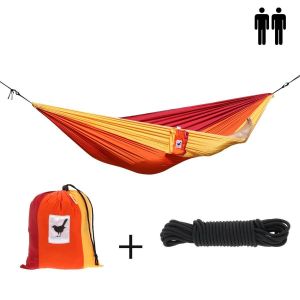 XXL double (travel) hammock Sunset with rope set