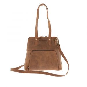 Ladies laptop bag 15,6" brown vintage ecoleather
