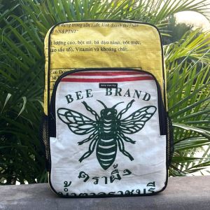 Laptop backpack 15.6 inch made of sugar cement sacks - Trong Bee