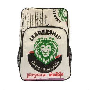 Laptop backpack 15.6 inch made of recycled cement sacks - Trong Lion