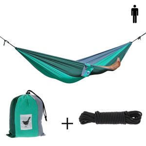 SINGLE (travel) hammock Sherwood Forest with rope set