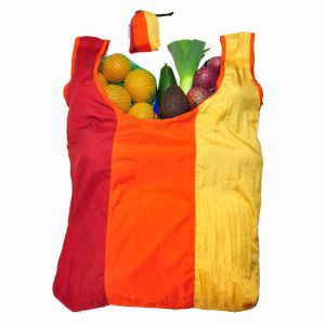 Parashopper Sunset - foldable shopping bag from parachute silk