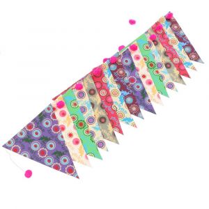 Beautiful paper bunting with hearts of approx. 200 cm