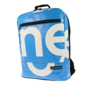 Spacious backpack from recycled billboards - Piotr