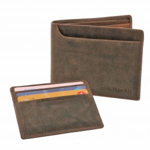 Men's wallet with RFID security for anti skim