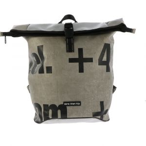 Strong, spacious roll top backpack of truck tarpaulin - Berlin