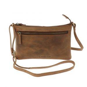 Small handbag of matt brown eco leather - Hailey 