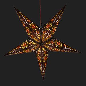 Paper star for X-mas Ø 60 cm Jaipur - incl. lighting set Jaipur- blue
