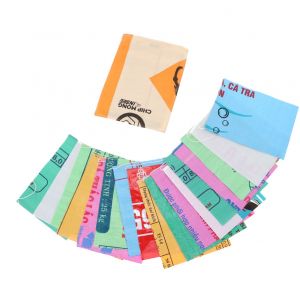 Flagline rectangular recycled fish bags - 5 metres indoor/outdoor - Samnang multicolour