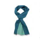 Super soft bamboo scarf or shawl - FanXing turquoise/petrol