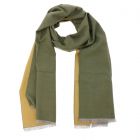 Super soft wide bamboo shawl or wrap WuWen - sand/sage