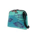 Basic Ladies' Shoulder Bag Made from Recycled Fish food Bags - Amara fish green