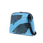 Basic Ladies' Shoulder Bag Made from Recycled Fish food Bags - Amara fish blue