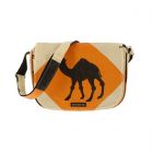 Handbag made of upcycled cement sacks - Qinisa camel