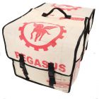 Double pannier made of recycled cement sacks - Mumba Pegasus