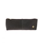 Eco leather pouch/pencil case dark grey - Linda
