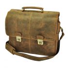 Roomy business bag / 15,6" laptopbag  vintage eco leather - Houston