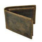 Nevada - men’s purse of vintage brown leather with RFID protection