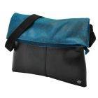 Avenida - fold-over bag from inner tyres & eco leather - blue