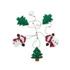 Snowmen and Christmans tree garland 