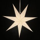 Paper star Ø 60 cm for X-mas Sumana - incl. lighting set - white
