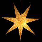 Paper star Ø 60 cm for X-mas Sumana - incl. lighting set - cream