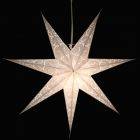 Paper star Ø 60 cm for X-mas Sumana - incl. lighting set - white