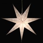 Paper star Ø 60 cm for X-mas Sumana - incl. lighting set - white