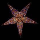 Paper star for X-mas Ø 60 cm Jaipur - incl. lighting set Jaipur- blue