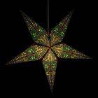 Paper star for X-mas Ø 60 cm Jaipur - incl. lighting set Jaipur- green
