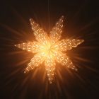 White paper star light  Ø60 cm Tara- incl. lighting set