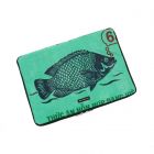 15.6 inch laptop sleeve from recycled cement bags - Manoa - fish green
