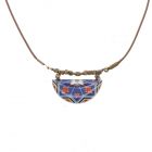 Necklace with handmade colourful mosaic tile - Aryana
