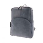backpack for ladies in greyish blue eco leather