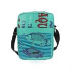 Unisex shoulderbag from recycled fish food bags - Kosal fish green