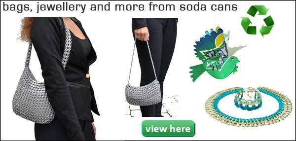 bags ring pull tabs recycle crochet craft 