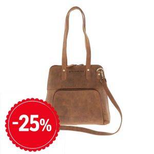 Ladies laptop bag 15,6" brown vintage ecoleather
