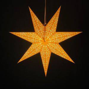 Paper Christmas Star Luma – 7 points – Ø60 – incl. light cable (no bulb)
